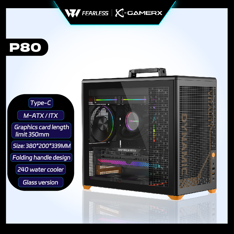 Retro Gaming Pc Case - علبة كمبيوتر X-GAMERX P80 من نوع