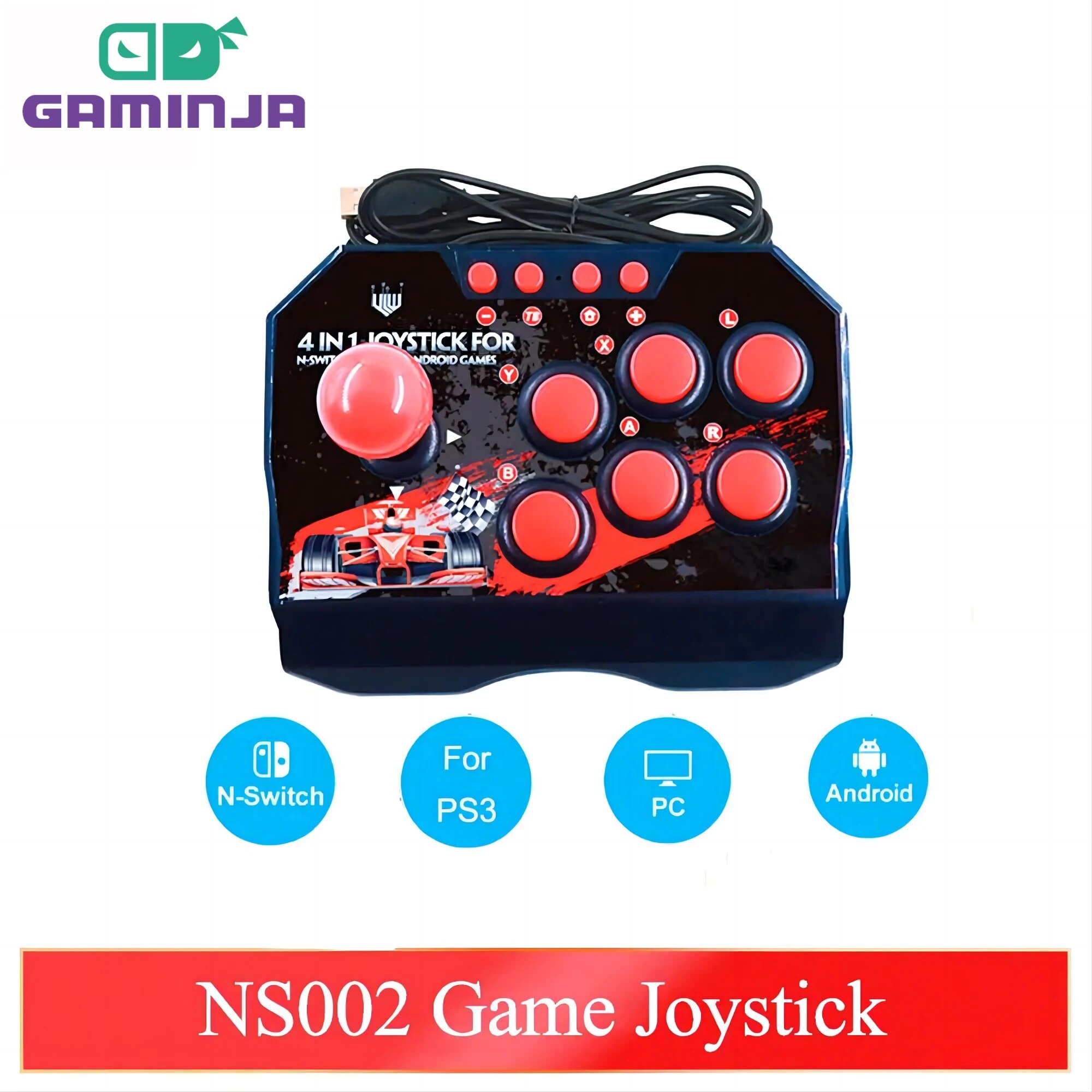 Retro Gaming Raspberry Pi 4 - GAMINJA NS002 4 في 1 ريترو