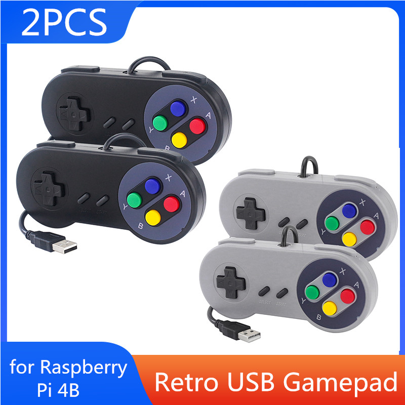 Retro Gaming Raspberry Pi 4 - 2 قطعة USB غمبد ريترو الألعاب