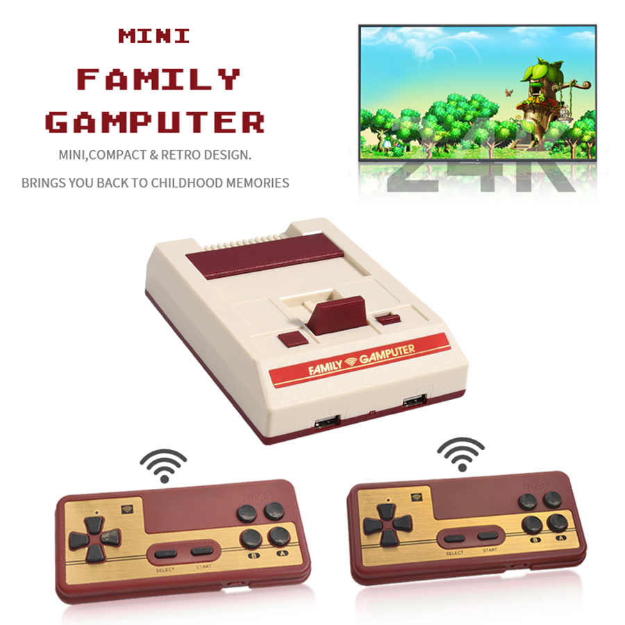 Retro Gaming And Projector - FC وحدة تحكم ألعاب فيديو صغيرة