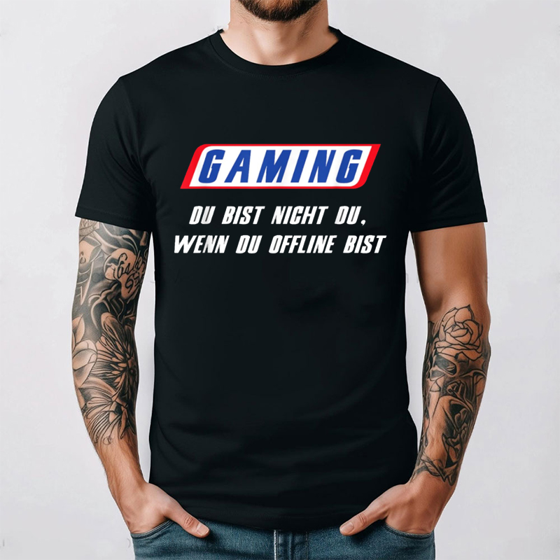 Retro Gaming Gift Ideas - تي شيرت ألماني مضحك للألعاب بطبعة