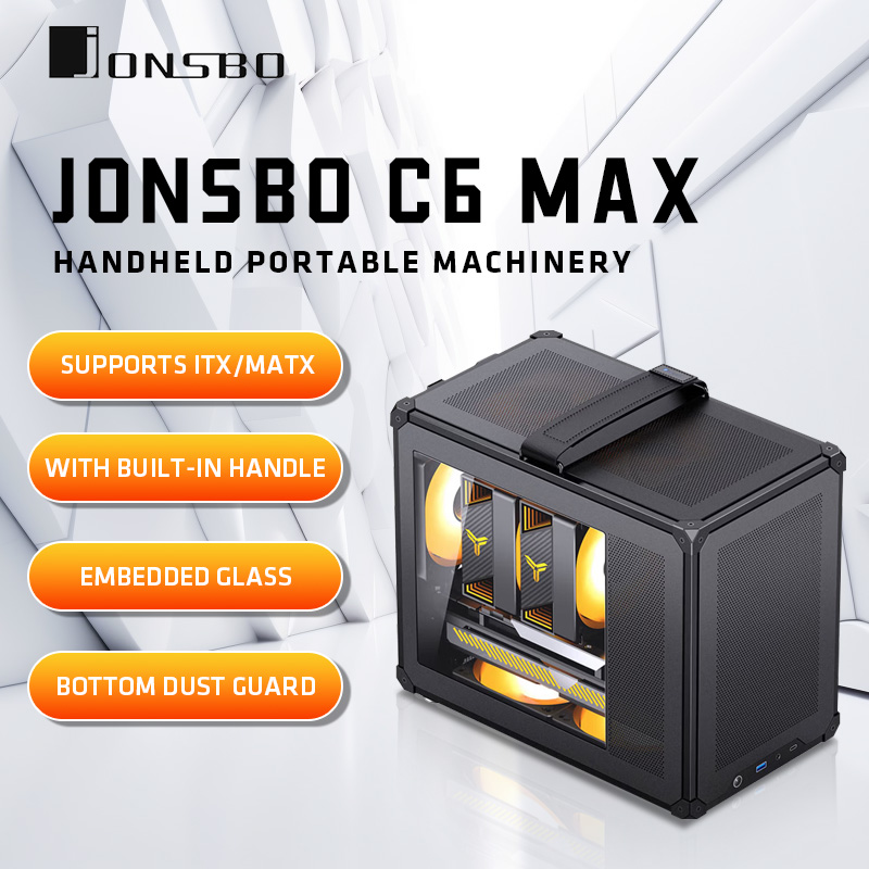 Retro Gaming Pc Case - حافظة MATX بمقبض شبكي من JONSBO
