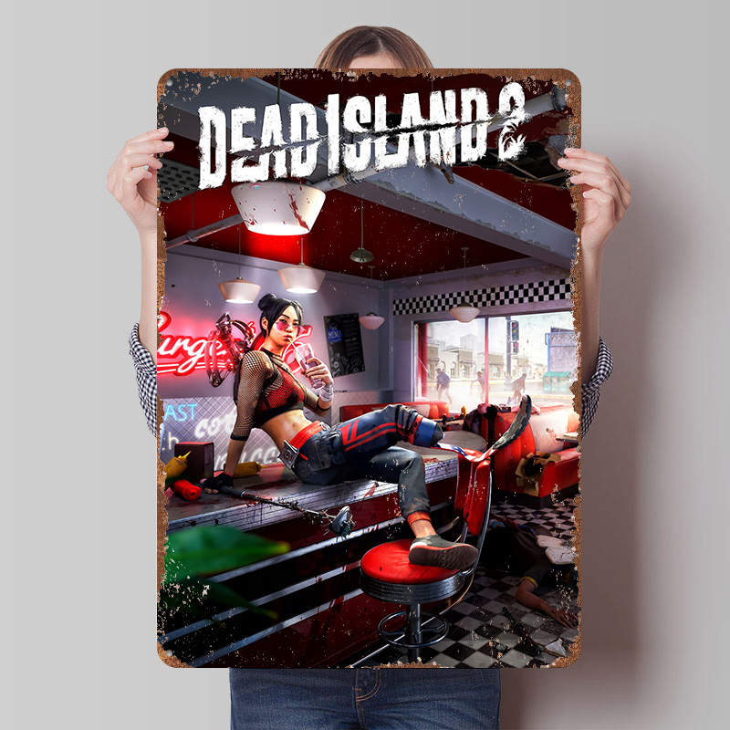 Retro Gaming Island - ملصق فني مطبوع للعبة Dead Island