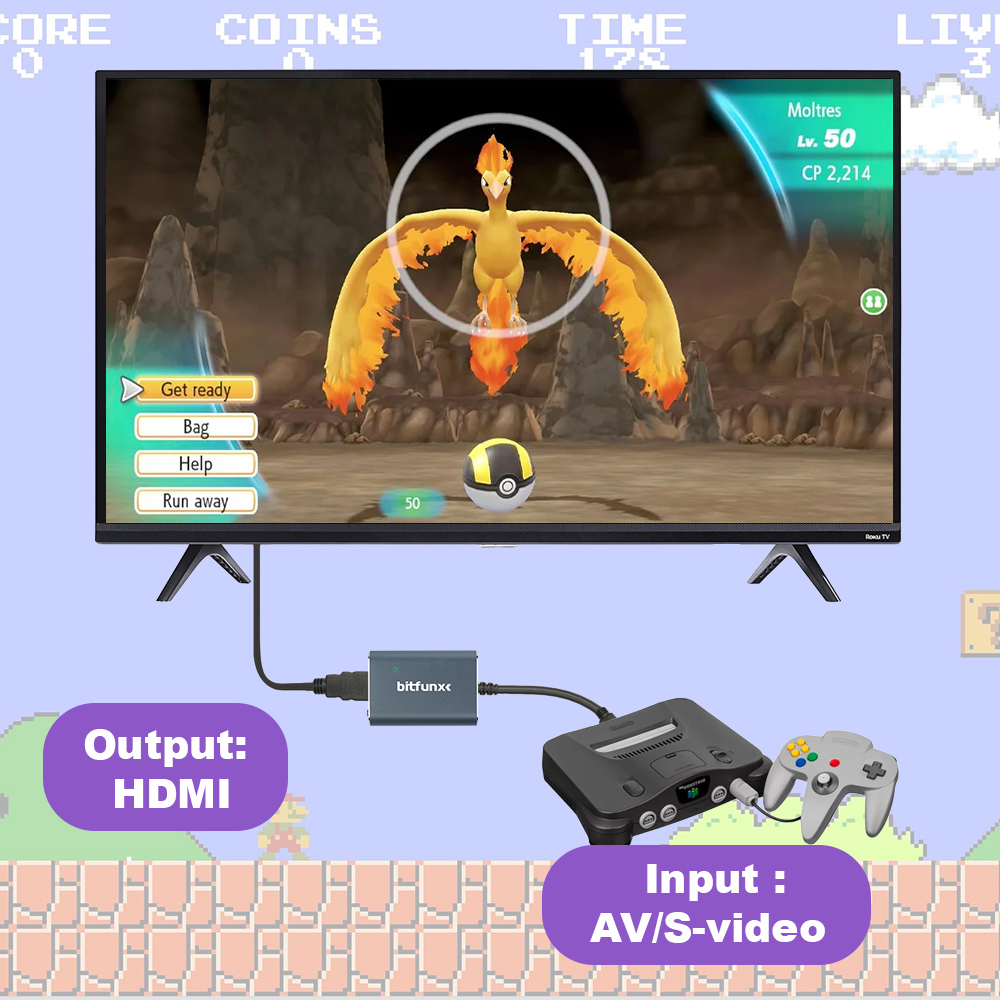 محول فيديو Bitfunx 720P Svideo - مراجعة Retro Gaming Expo وسعره