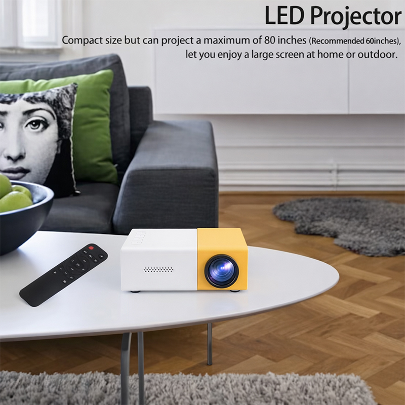 جهاز عرض YG300 محمول عالي الدق - مراجعة Retro Gaming And Projector وسعره