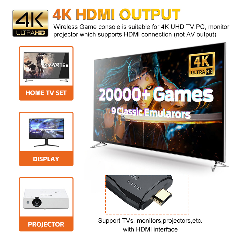 جهاز ألعاب الفيديو M9 بدقة 4K  - مراجعة Retro Gaming And Projector وسعره