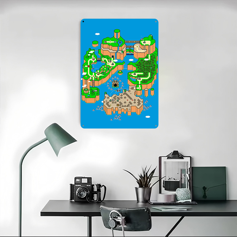 لافتة معدنية مخصصة بتصميم دينا - مراجعة Retro Gaming Island وسعره