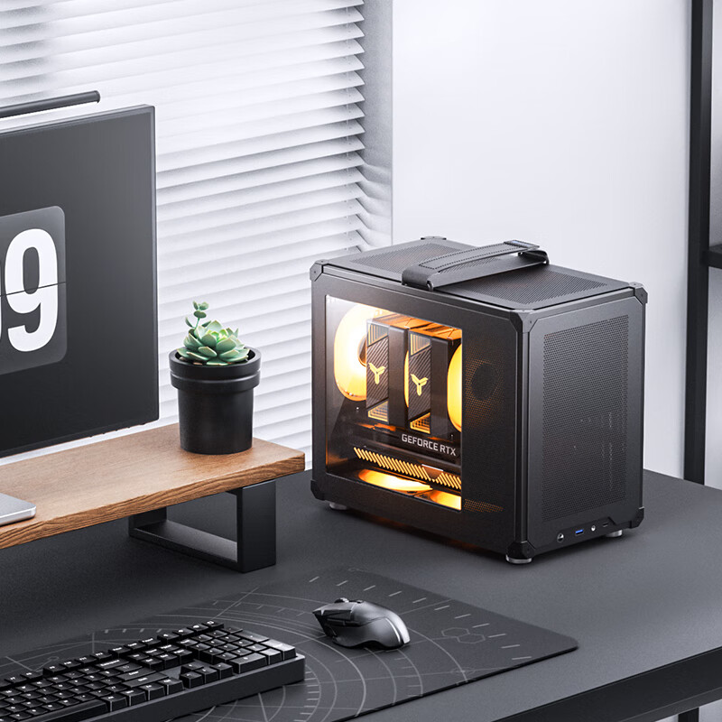 حافظة MATX بمقبض شبكي من JONSB - مراجعة Retro Gaming Pc Case وسعره