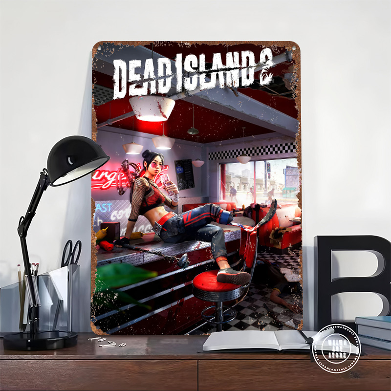 ملصق فني مطبوع للعبة Dead Isla - مراجعة Retro Gaming Island وسعره