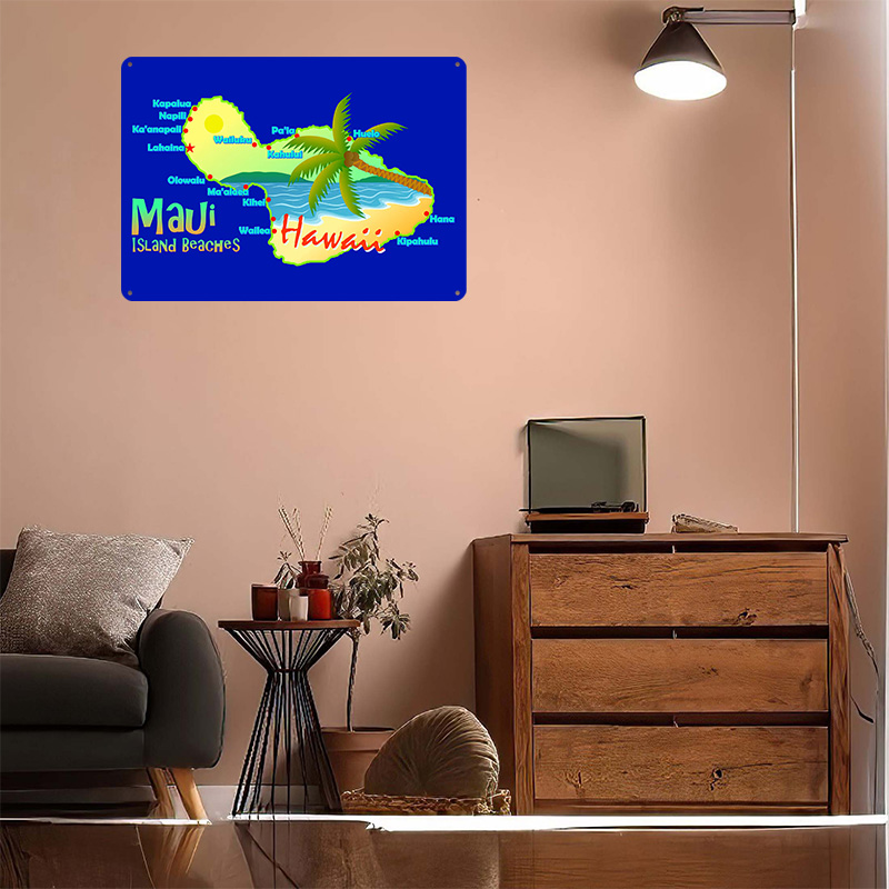خريطة شواطئ جزيرة ماوي في هاوا - مراجعة Retro Gaming Island وسعره