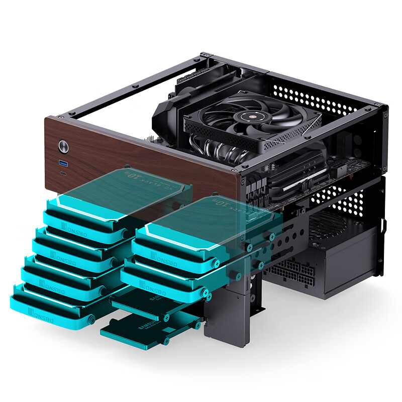 لوحة أم NAS للهيكل الأسود ، فت - مراجعة Retro Gaming Pc Case وسعره