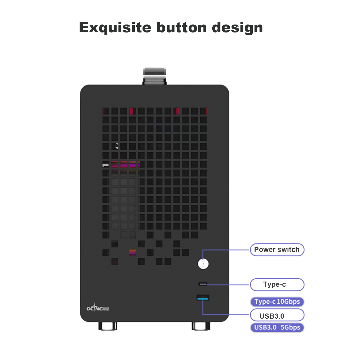 علبة كمبيوتر OCNG Weijie PRO م - مراجعة Retro Gaming Pc Case وسعره